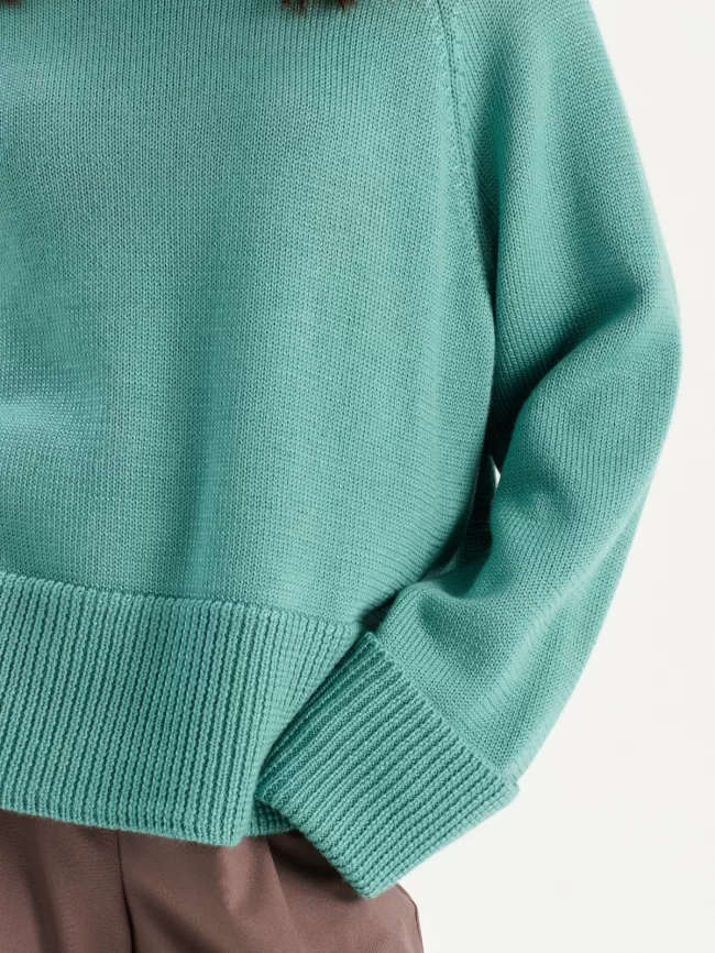 Джемпер женский (цвет: бирюзовый) фото 3