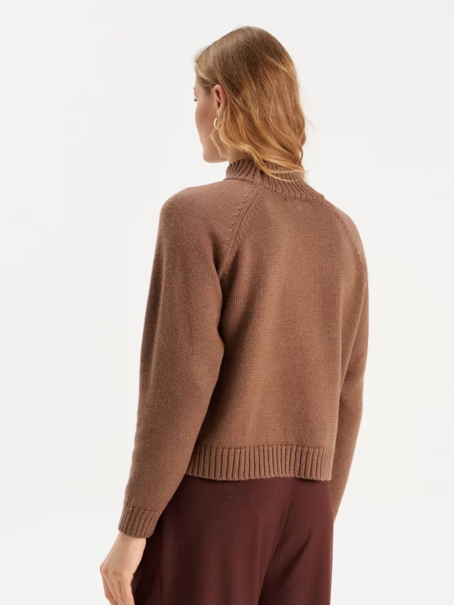 Джемпер женский (цвет: коричневый) фото 2
