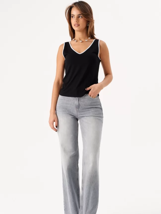 Жилет женский (цвет: черный, жемчужный серый) фото 5