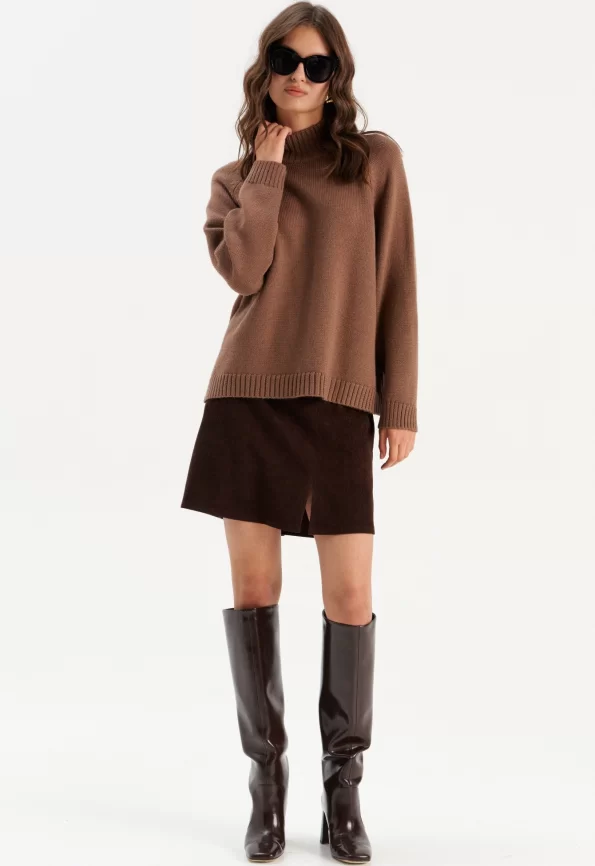 Джемпер женский (цвет: коричневый) фото 8