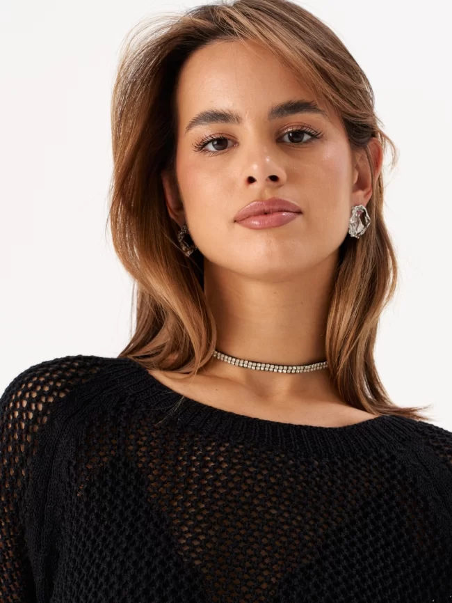 Джемпер женский (цвет: черный) фото 3