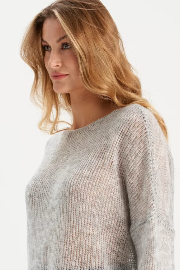 Джемпер женский (цвет: светло-серый) фото 3