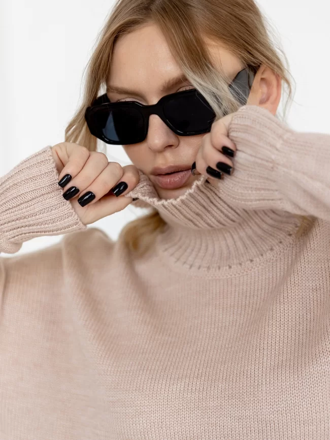 Свитер женский (цвет: светлый опаловый) фото 4