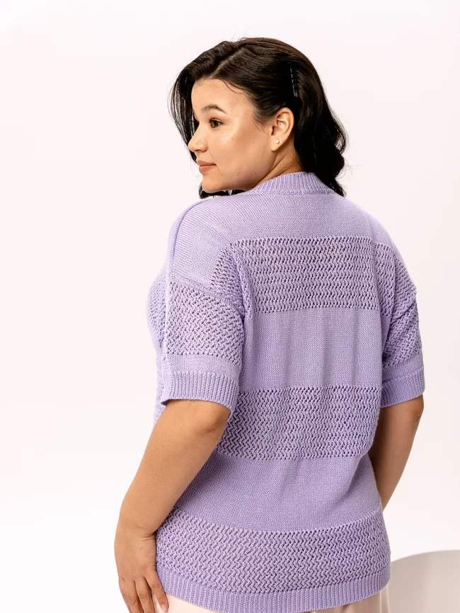 Джемпер женский (цвет: сиреневый) фото 2