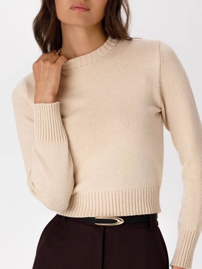 Джемпер женский (цвет: крем-брюле) фото 4