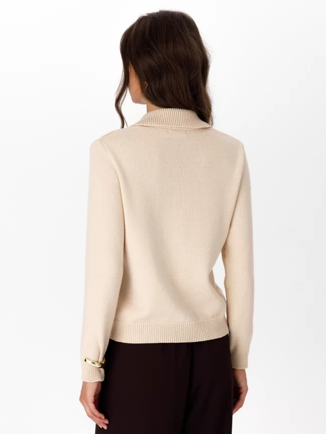 Джемпер женский (цвет: крем-брюле) фото 2