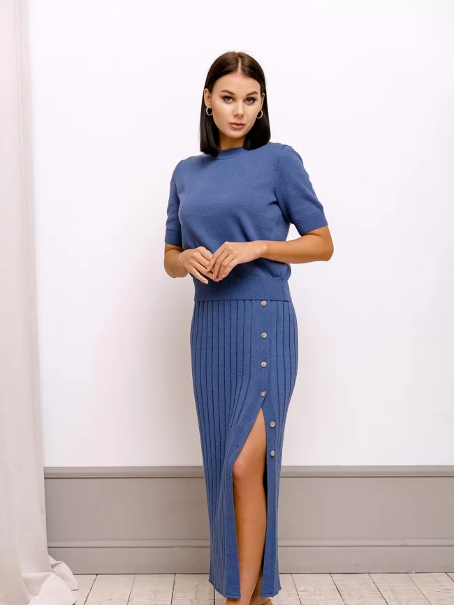 Юбка женская (цвет: индиго) фото 1