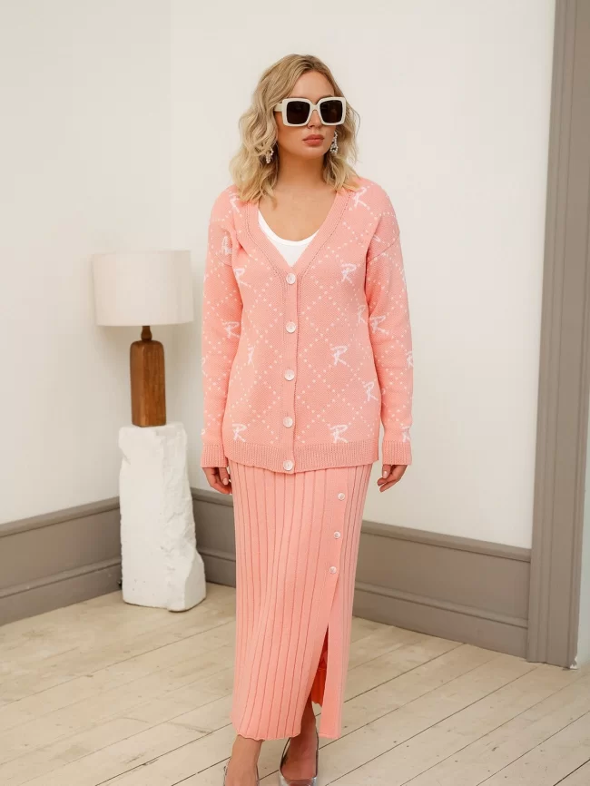 Юбка женская (цвет: розовый персик) фото 5