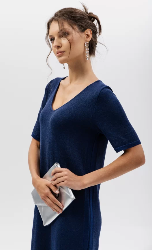 Платье женское (цвет: индиго, черный) фото 4