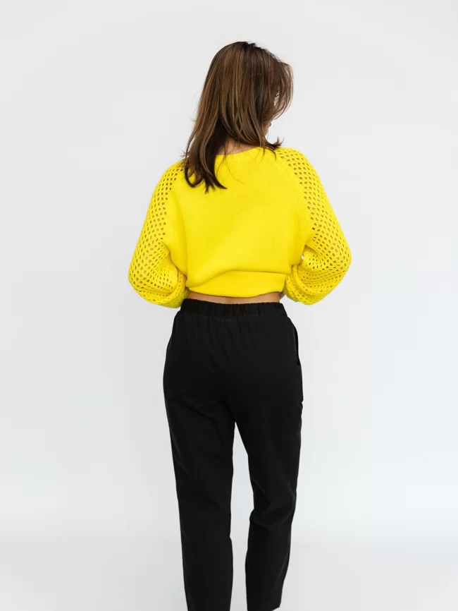 Джемпер женский (цвет: желтый) фото 2