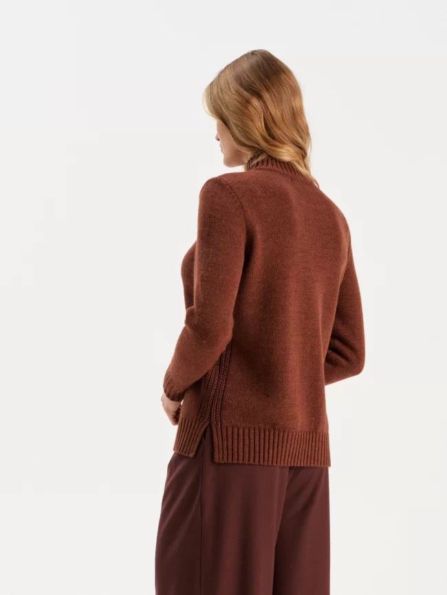 Джемпер женский (цвет: коричневый) фото 2