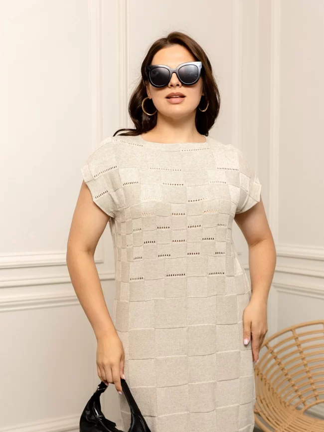 Платье женское (цвет: светло-бежевый) фото 3