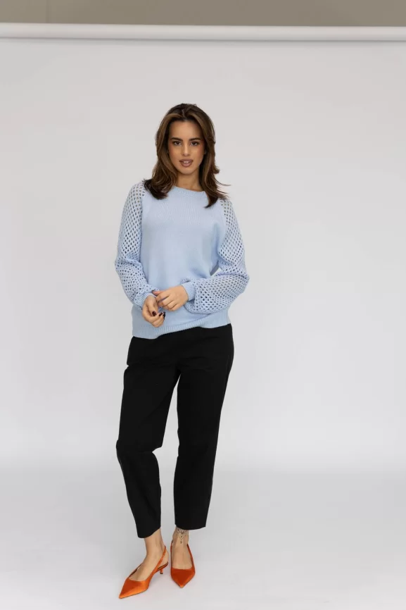 Джемпер женский (цвет: голубой) фото 4