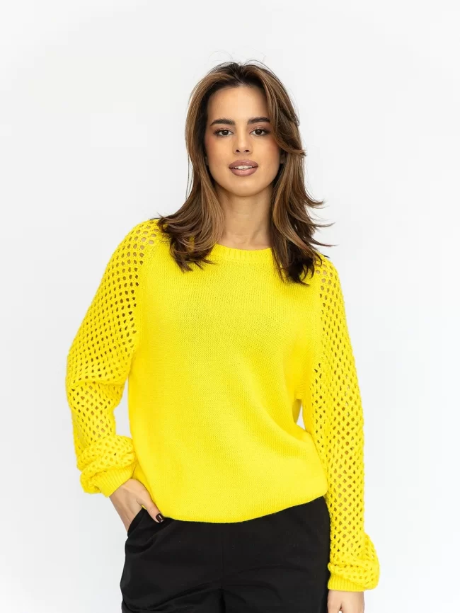 Джемпер женский (цвет: желтый) фото 1