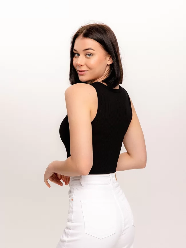 Жилет женский (цвет: черный) фото 2