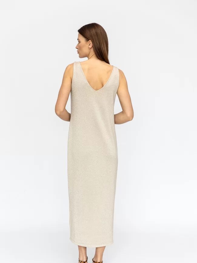 Платье женское (цвет: крем-брюле, серебро) фото 2