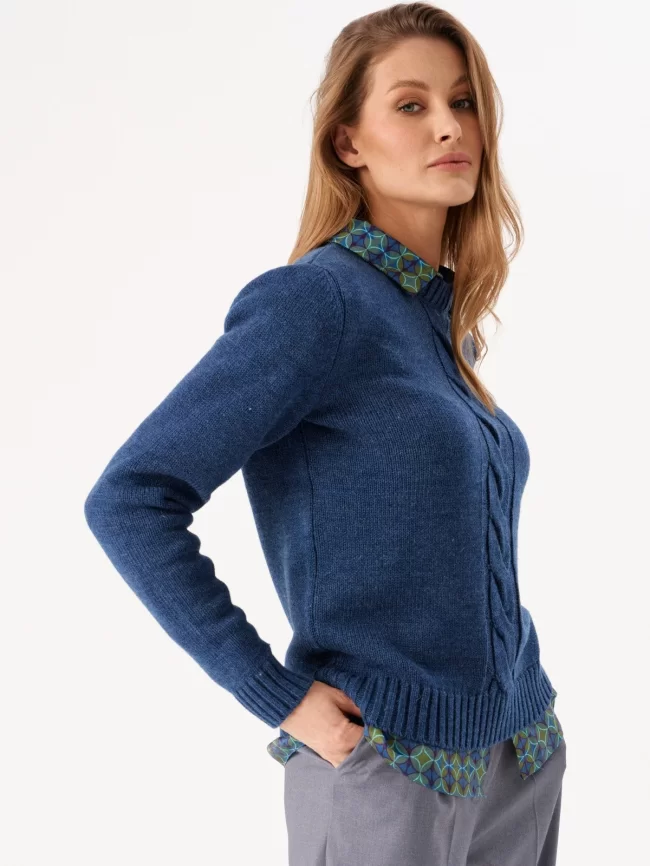 Джемпер женский (цвет: индиго) фото 7