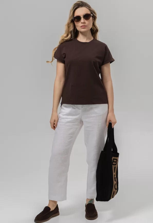 Джемпер женский (цвет: темно-шоколадный) фото 1