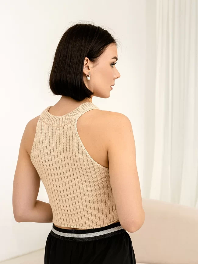 Жилет женский (цвет: бежевый) фото 2