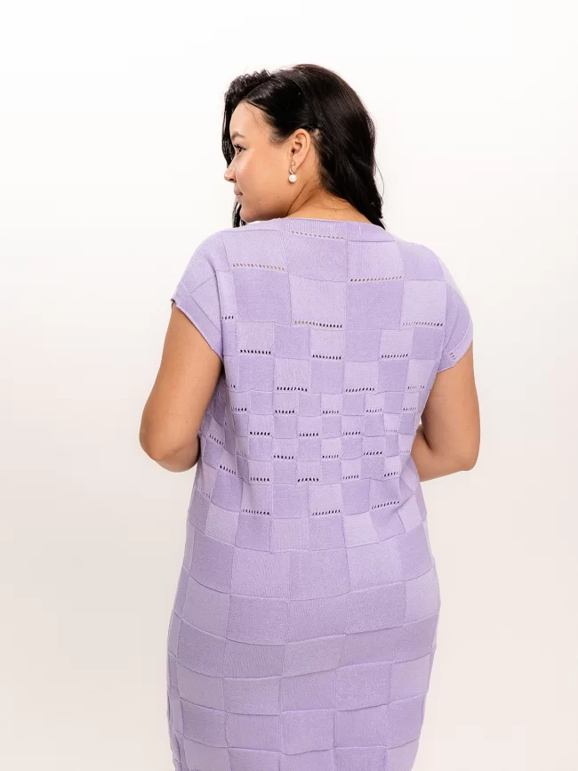 Платье женское (цвет: сиреневый) фото 5