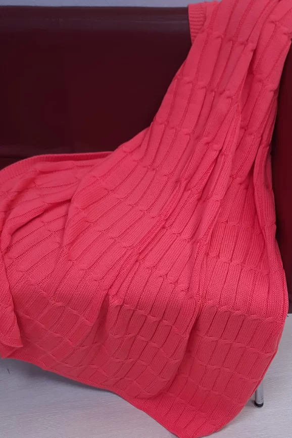 Плед (цвет: малиново-розовый) фото 3