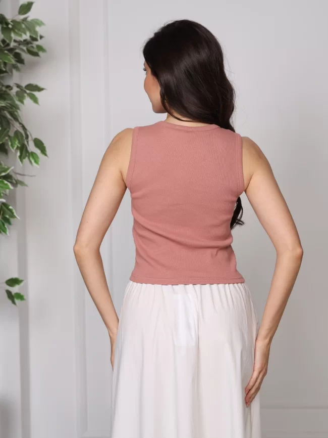 Жилет женский (цвет: коралловый темный) фото 2