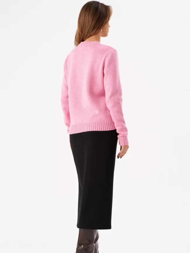 Джемпер женский (цвет: розовая камелия) фото 2
