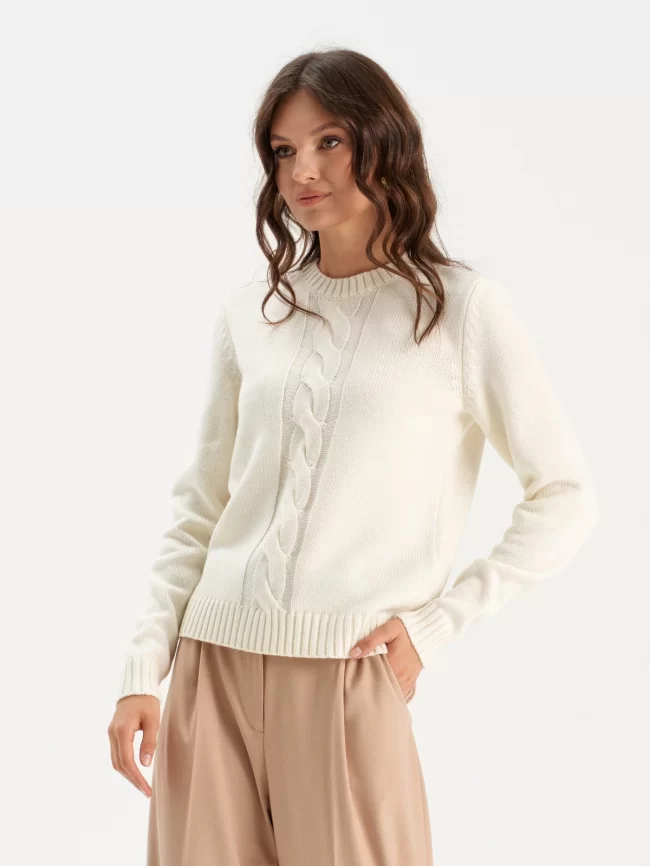 Джемпер женский (цвет: белый) фото 6