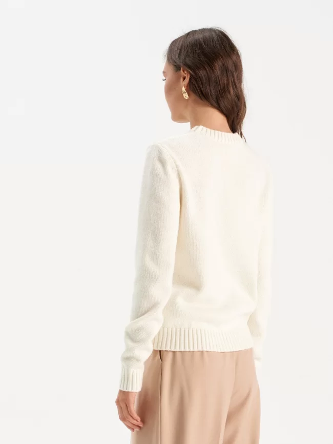 Джемпер женский (цвет: белый) фото 2