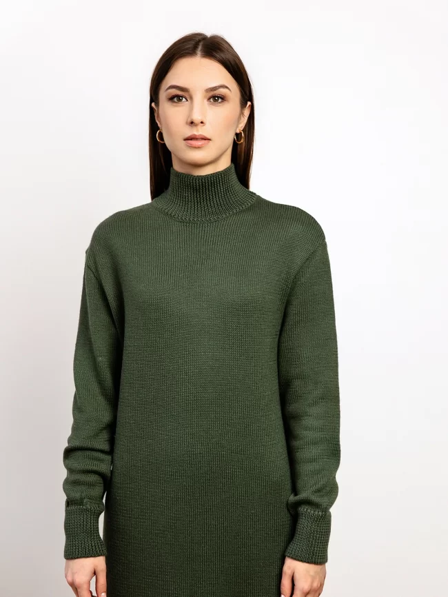 Платье женское (цвет: оливковый) фото 3