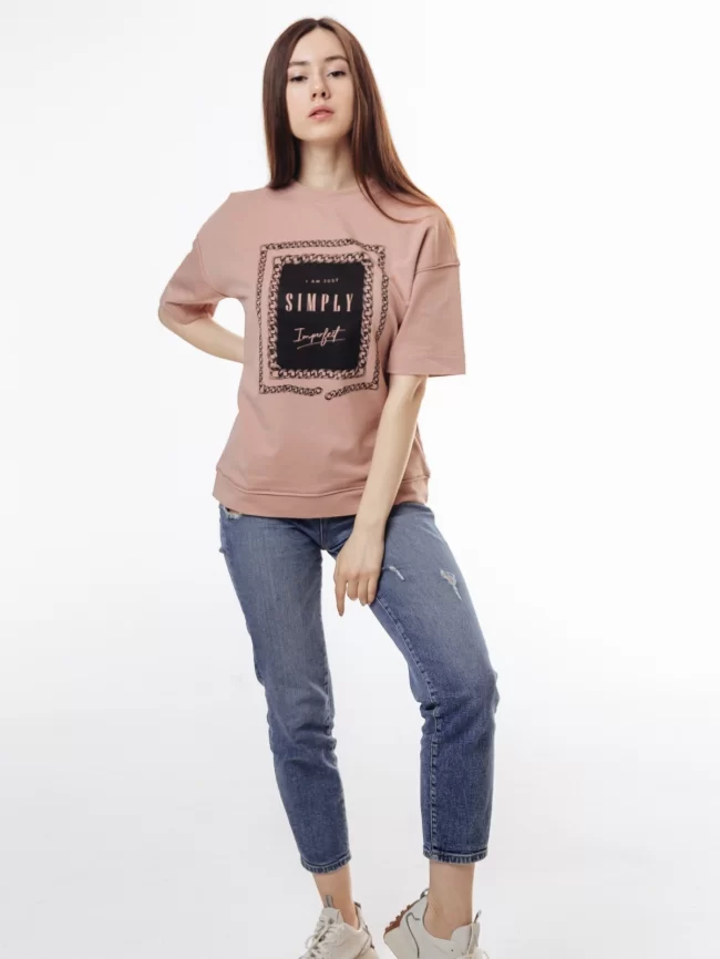 Джемпер женский (цвет: пудровый) фото 5