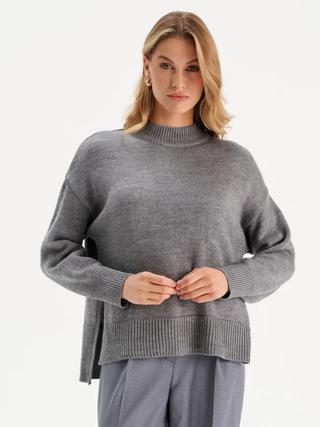 Джемпер женский (цвет: серый) фото 5