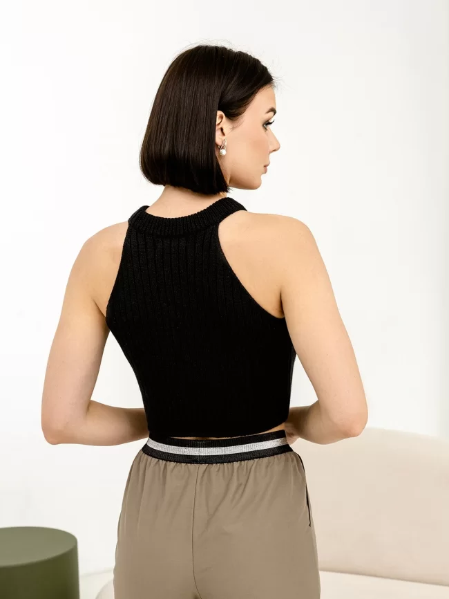 Жилет женский (цвет: черный) фото 2