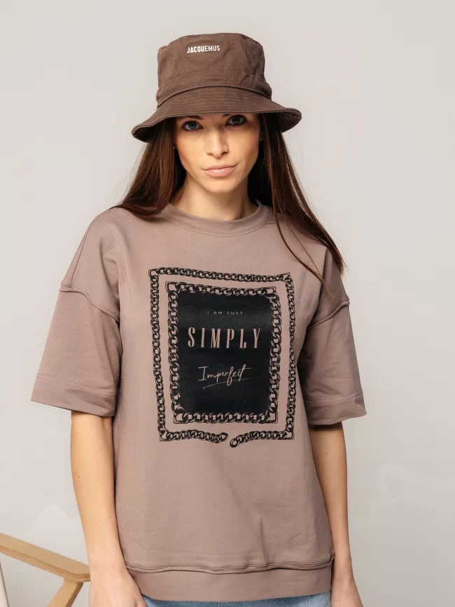 Джемпер женский (цвет: какао) фото 1