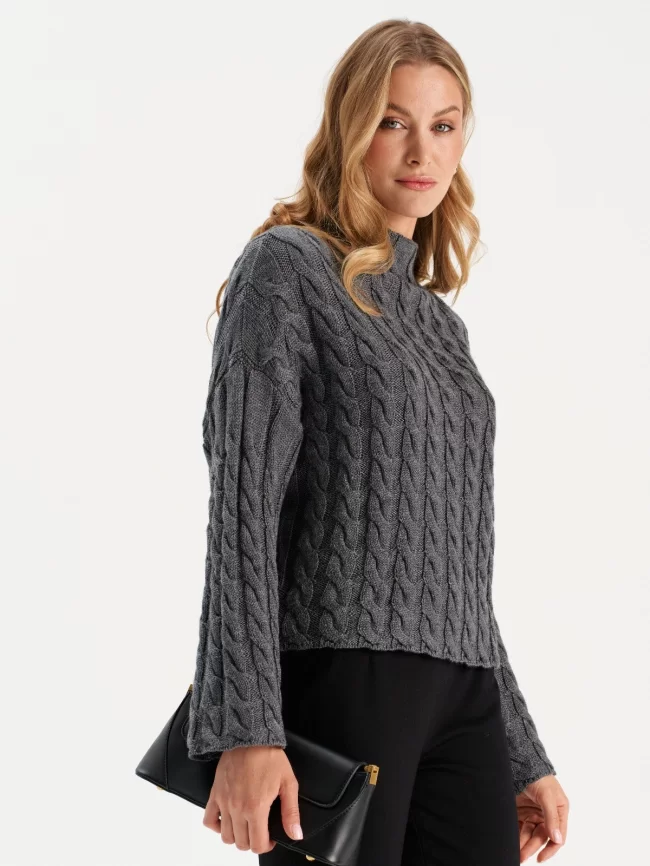 Джемпер женский (цвет: серый) фото 1