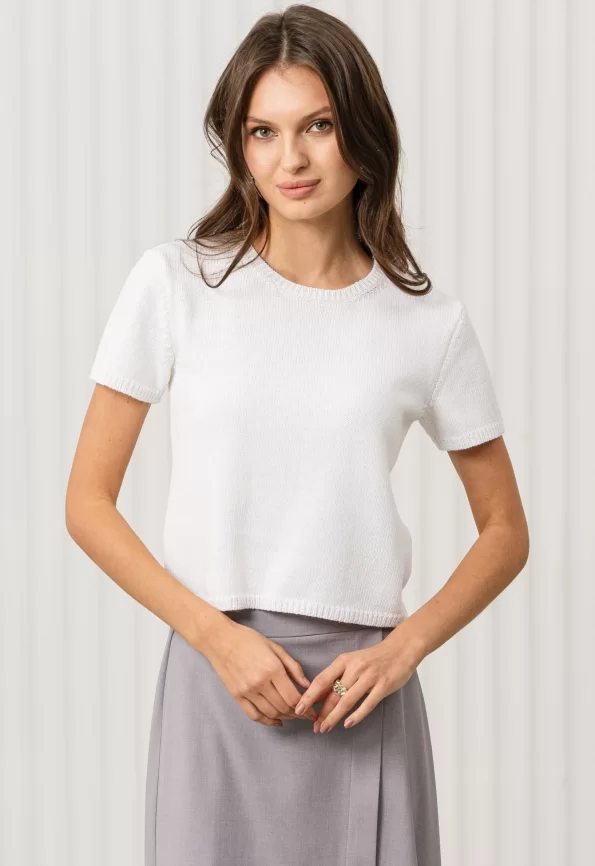 Джемпер женский (цвет: белый) фото 1