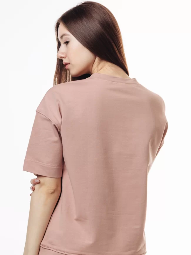 Джемпер женский (цвет: пудровый) фото 2