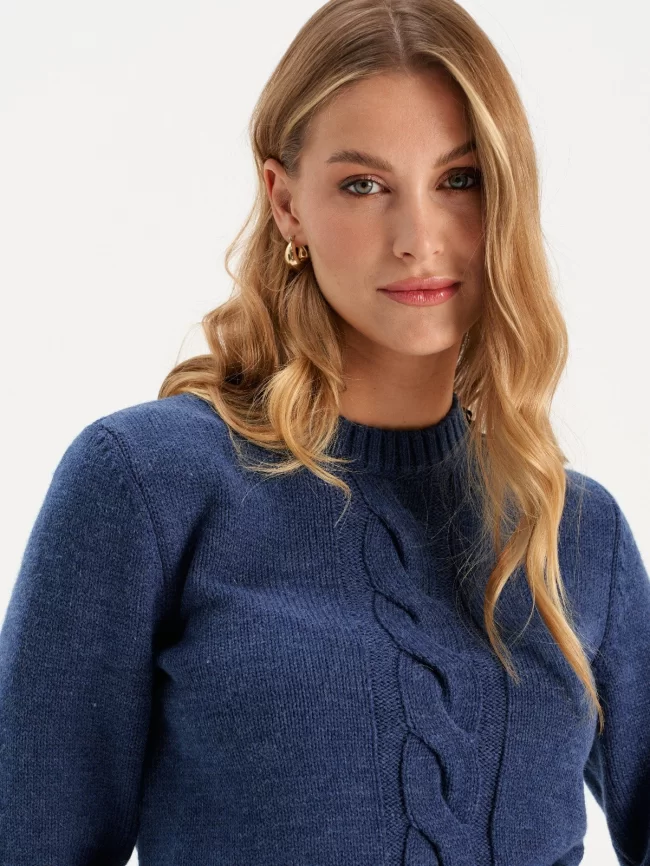 Джемпер женский (цвет: индиго) фото 10