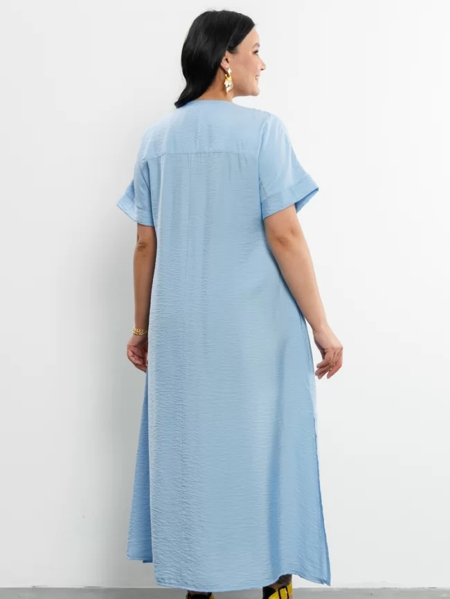 Платье женское (цвет: небесно-голубой) фото 2