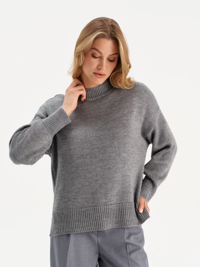 Джемпер женский (цвет: серый) фото 1