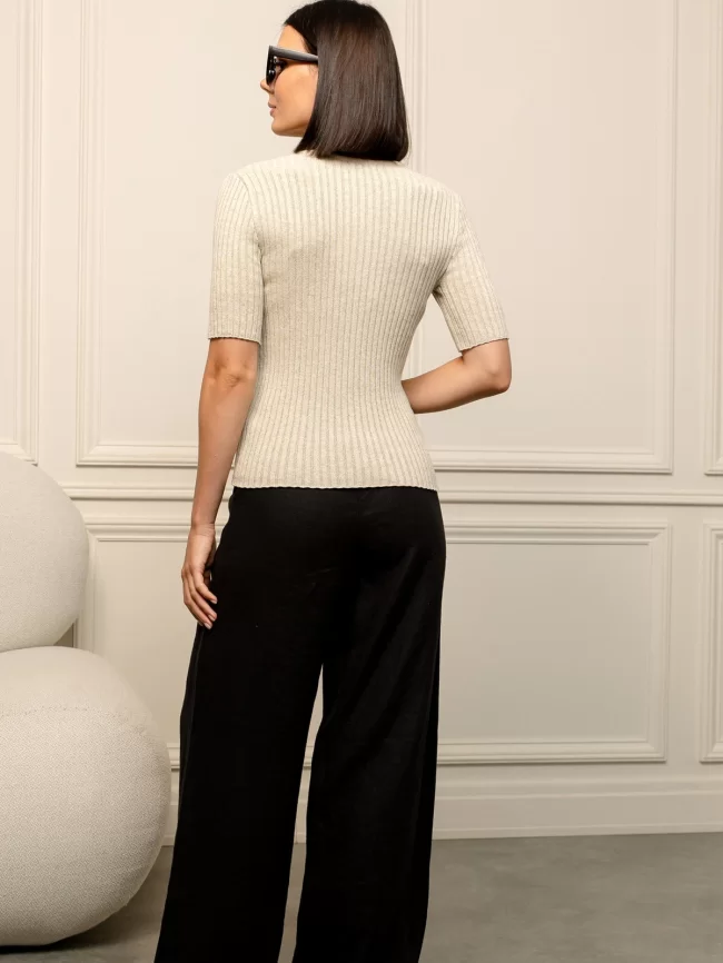 Джемпер женский (цвет: светло-бежевый) фото 5