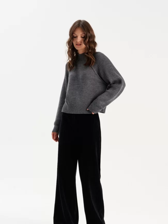 Джемпер женский (цвет: серый) фото 5