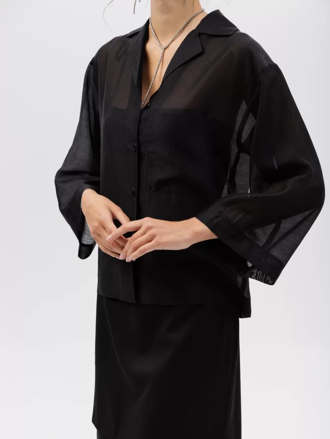 Блузка женская (цвет: черный) фото 1