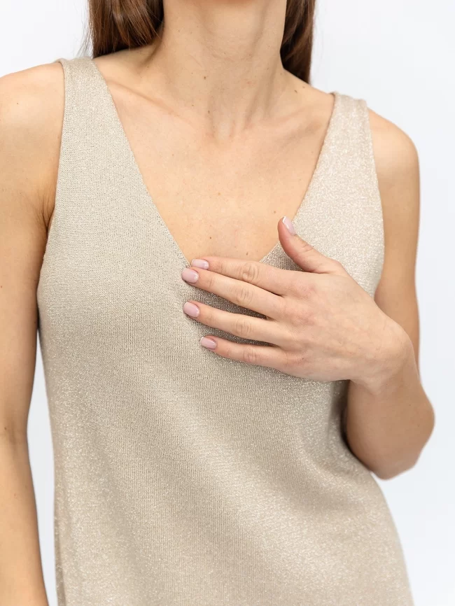 Платье женское (цвет: крем-брюле, серебро) фото 3