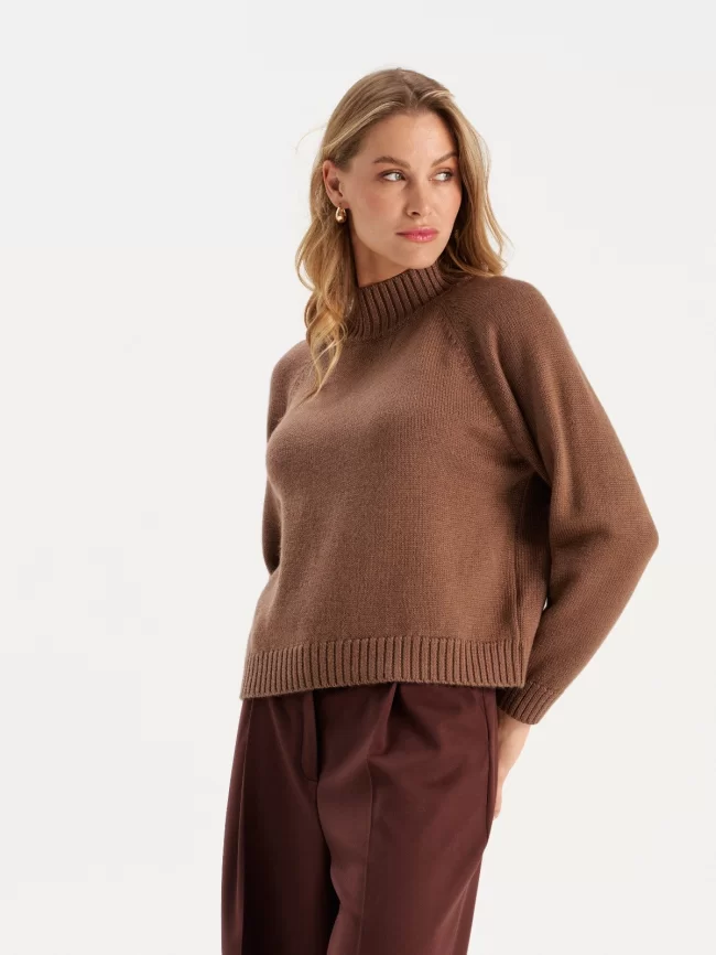Джемпер женский (цвет: коричневый) фото 1