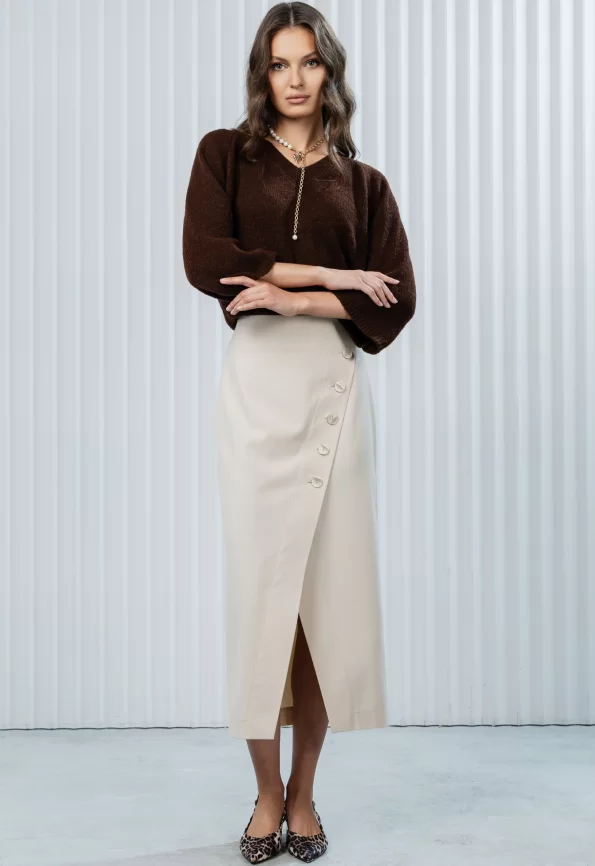 Юбка женская (цвет: белый шоколад) фото 1