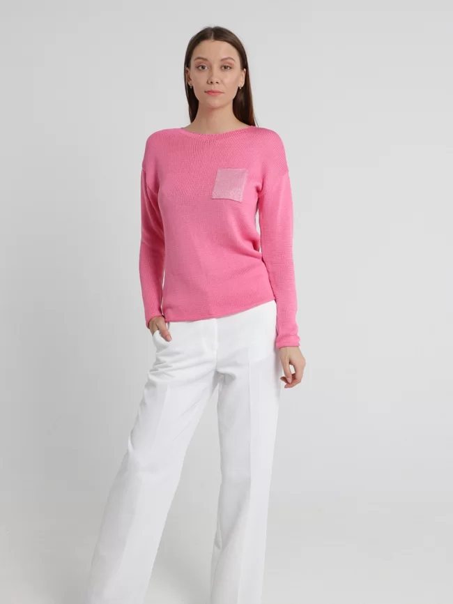 Джемпер женский (цвет: розовый) фото 1