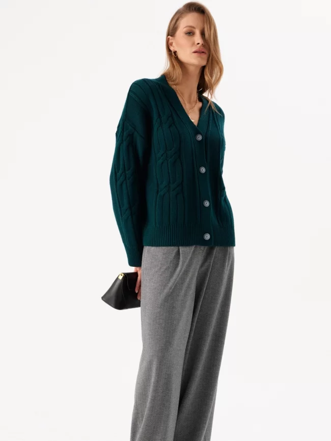 Жакет женский (цвет: морской зеленый) фото 5