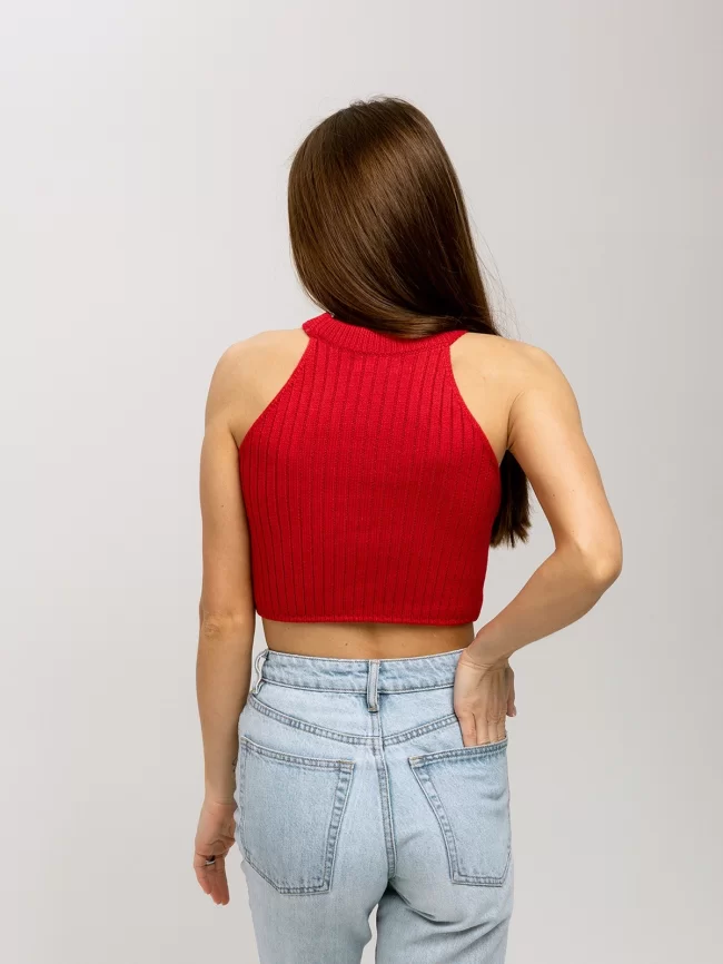 Жилет женский (цвет: малиново-красный) фото 2