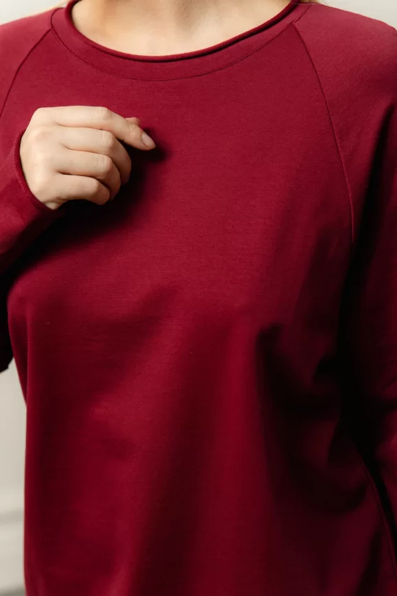 Платье женское (цвет: вишневый) фото 3